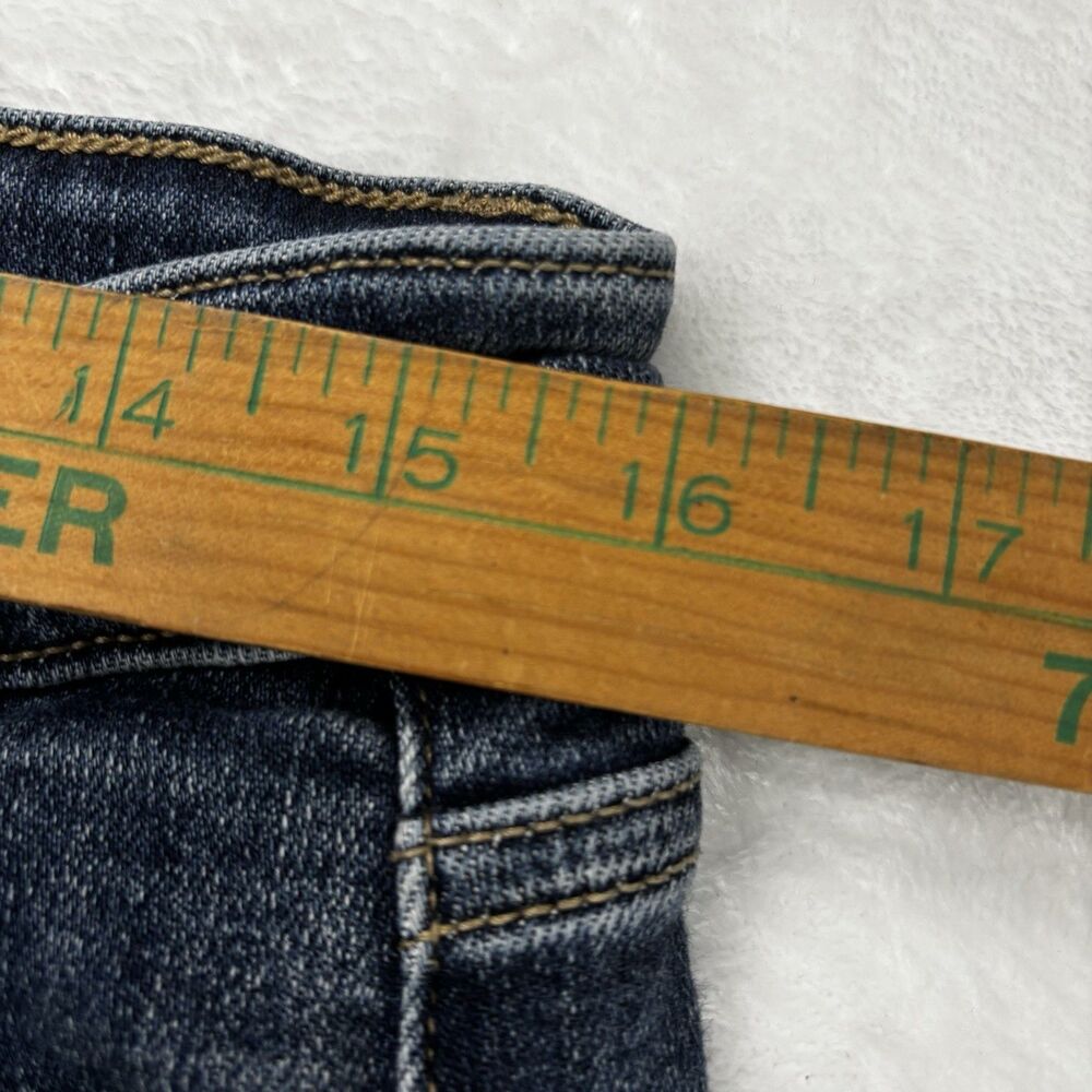 Judy Blue Straight Fit Jeans Women's 13/31 Dark Wash Blue Mid Rise Stretch - Picture 9 of 13